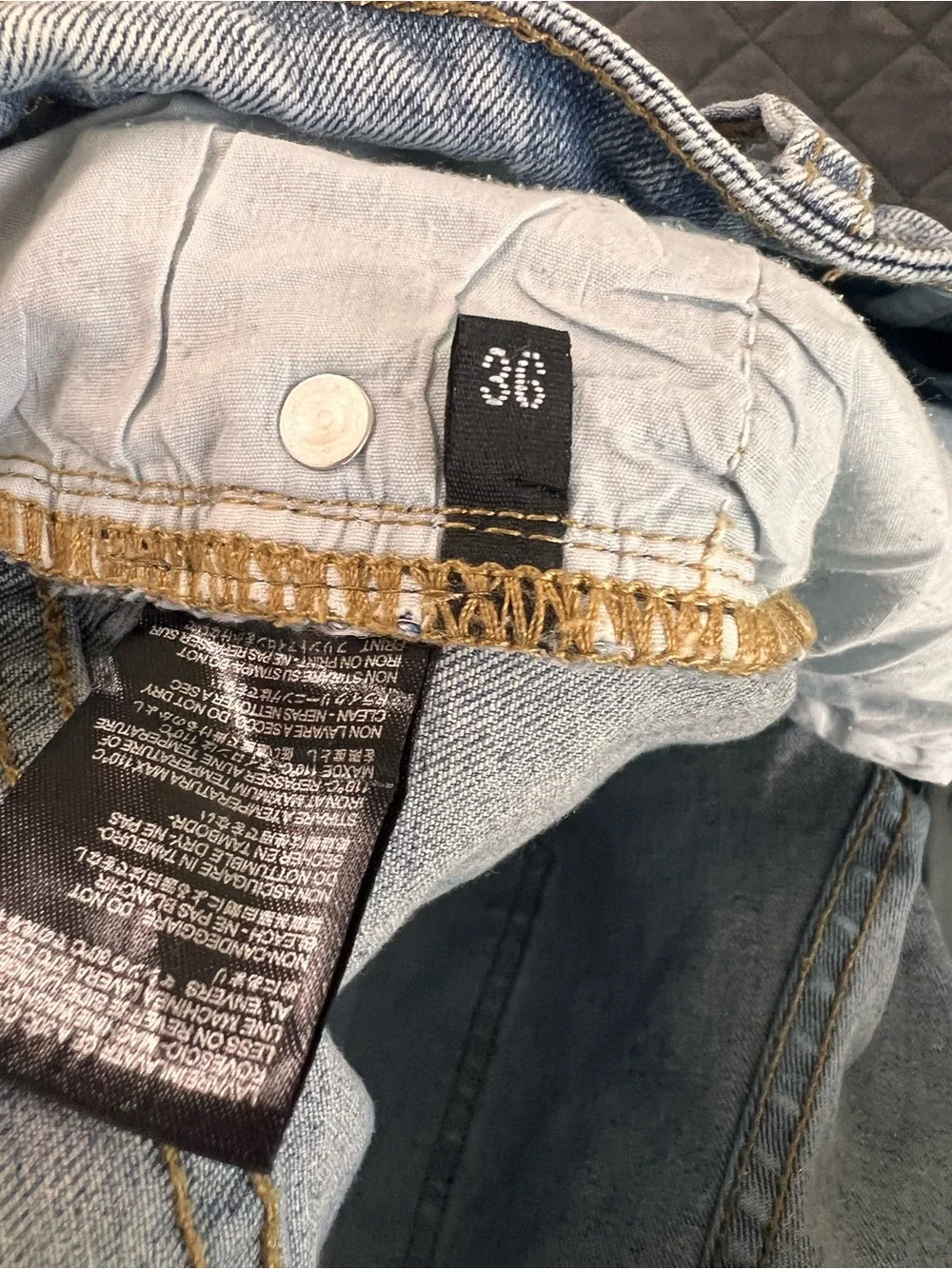 Palm Angel Jeans Men’s Size 36 Skinny Light Wash Logo Spell Out Designer